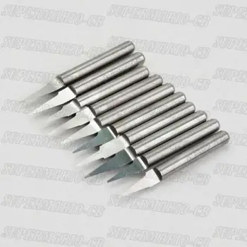 

10 pcs 3.175mm 60 Degree 1.2mm Carbide PCB Engraving CNC Bit Router free shipping