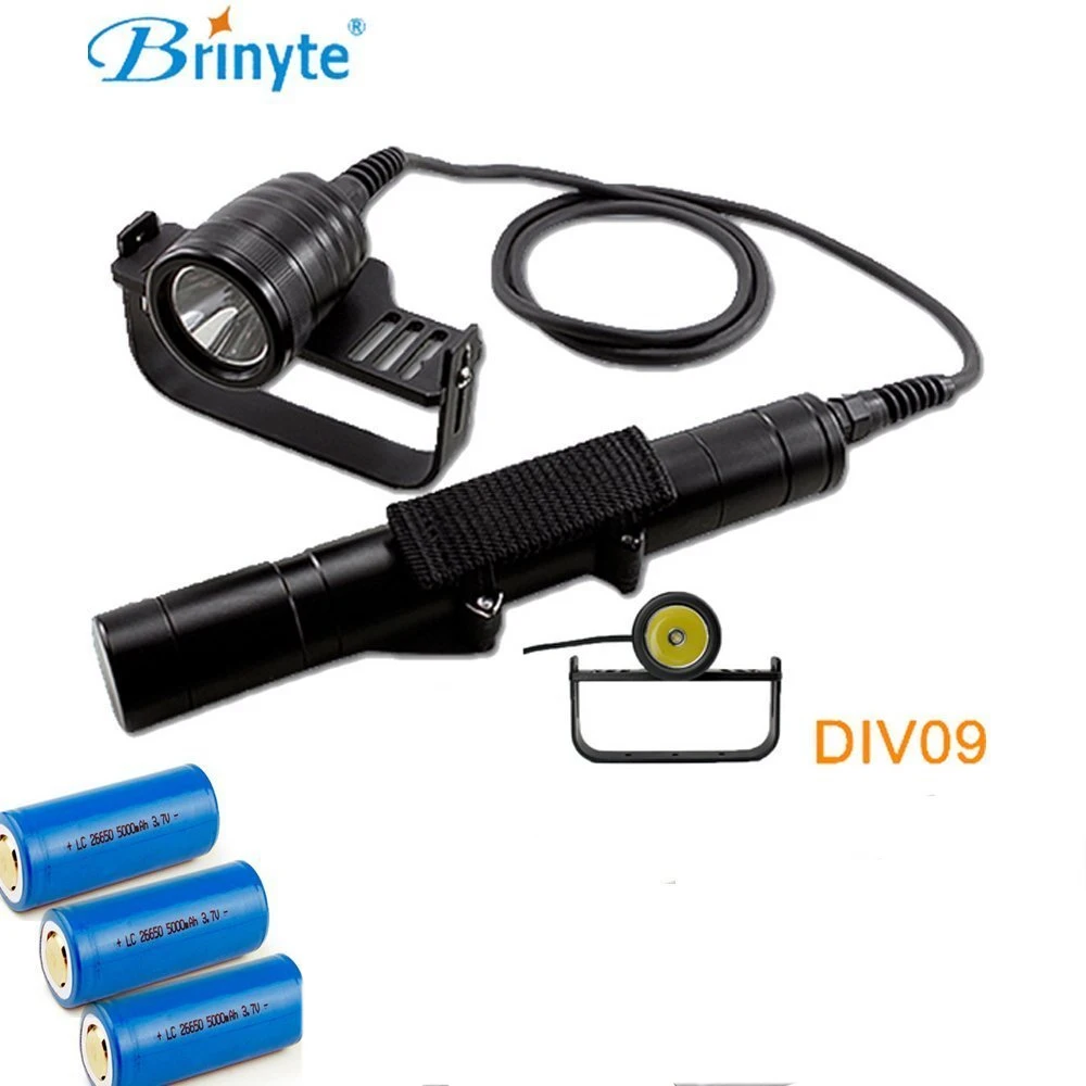 Brinyte DIV09 LED Dive Light CREE XML2 1000lm LED Scuba Diving Torch