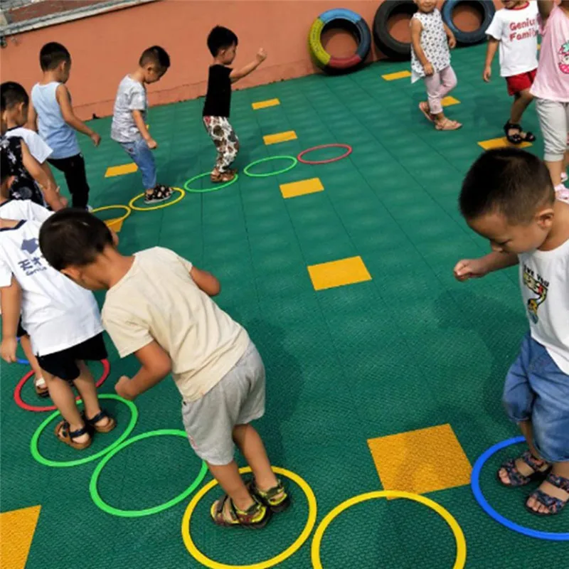 Обучающая помощь Спортивная игрушка Hopscotch Jump to the Grid Детские сенсорные игрушки на