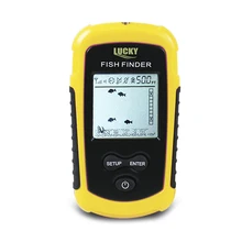 Lucky FFW1108-1 портативный 120 м беспроводной рыболокатор сигнализация 40 м/130 футов гидролокатор глубже воды океана для рыбалки со льдом