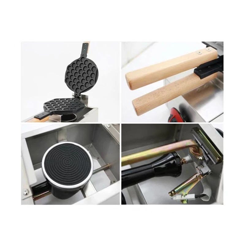 Коммерческая газовая нагревательная антипригарная Кастрюля для яиц вафельница