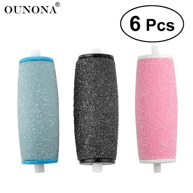 

RUIMIO 6pcs/pack Hard Skin Remover Refill Replacement Rollers Heads For Velvet Smooth Foot Care Electric Pedicure Machine File