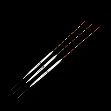 3pcs Luminous Electric Night Vision Fishing Float Deep Water Vertical buoy Float soft tail 1-3#