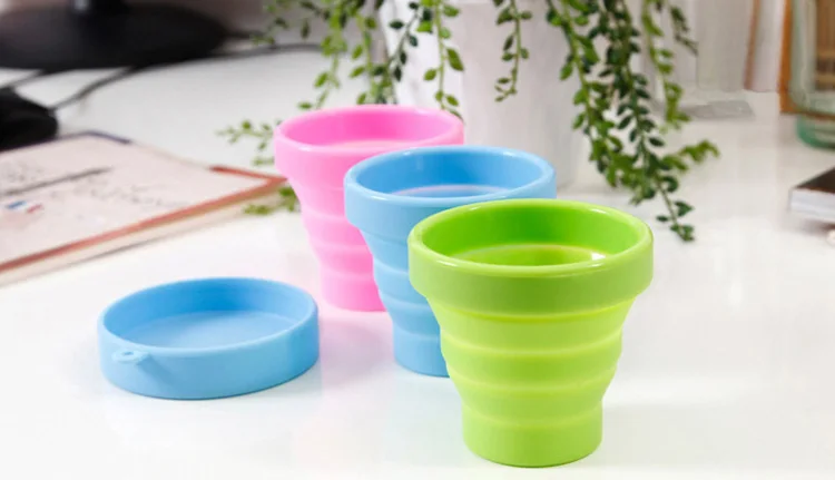 Travel Protable Folding Silicone Travel Water Cups