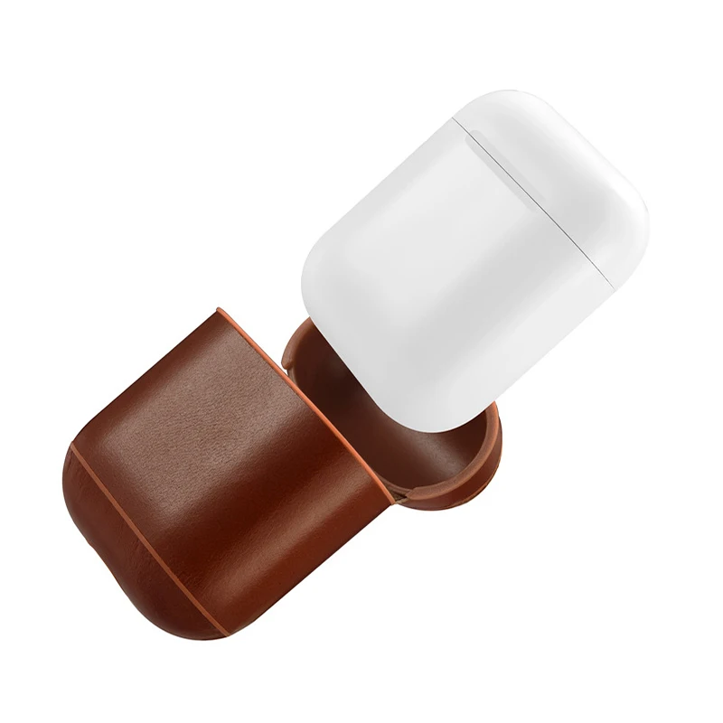 2019 New Case For Airpods Leather PU Protective Cases For Apple Earphone Cover Bags Business Leather Cases For Air Pods Skin (10)