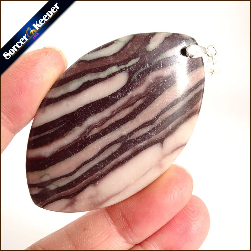 

Fashion Crystal Quartz Pendant Necklace Natural Red Zebra Agates Stone Necklaces For Men Vintage Colares Femininos WS409