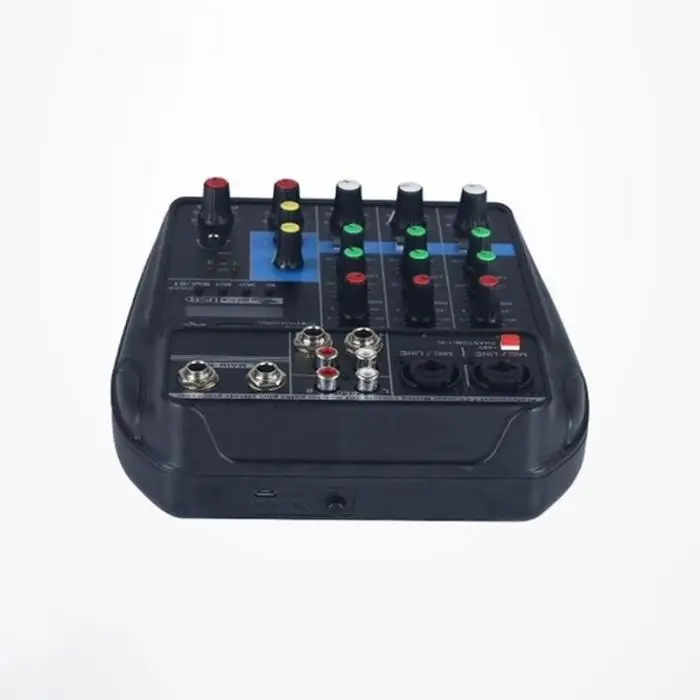 Мини USB аудио микшер усилитель Bluetooth доска 48 В фантомное питание 4 канала для DJ Караоке DX88