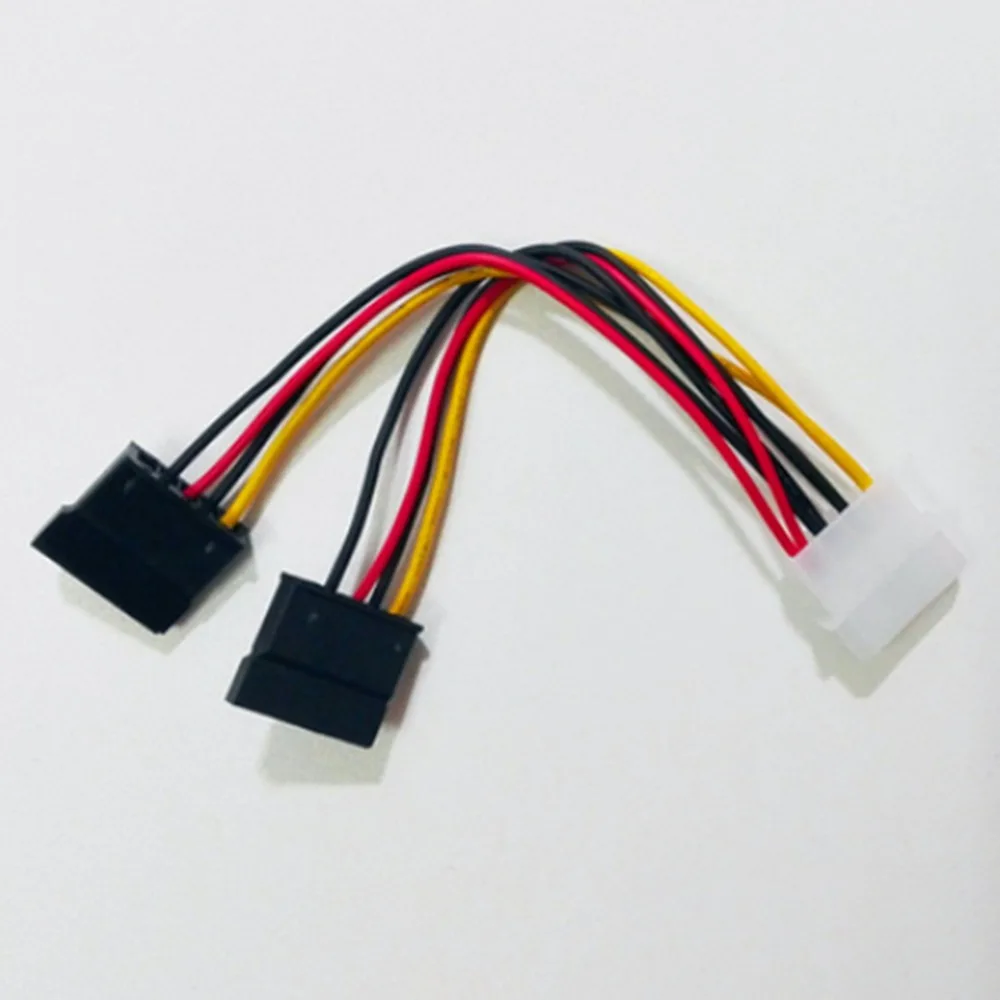 Molex до 2 х SATA/Serial ATA Мощность распределитель HDD кабель адаптер конвертер