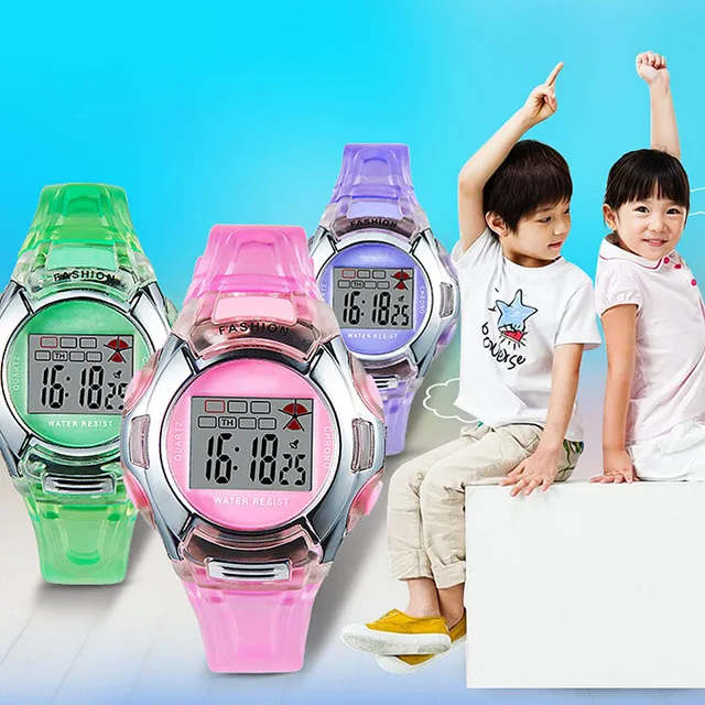 Children Watches Fashion Watches PVC Band Girls Boys Student Electronic Watch Ki Children Watches Fashion Watches PVC Band Girls Boys Student Electronic Watch Ki