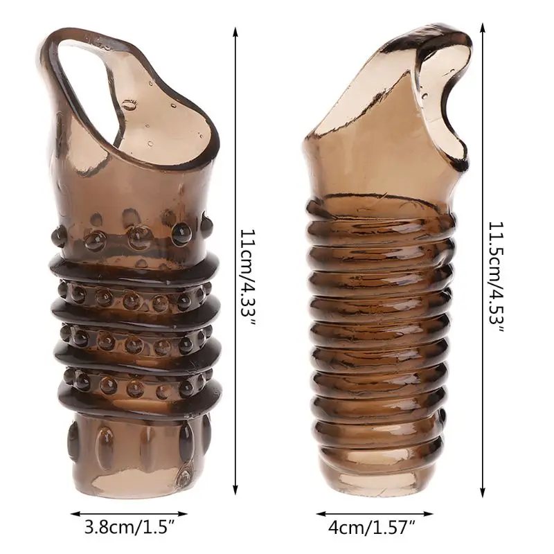 New Penis Enlarger Sleeve Extender Extension Silicone Girth Enhancer Enlargement | Красота и здоровье