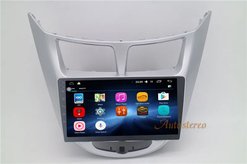 Cheap Big screen Android Car GPS Navigation Car DVD Player For Hyundai Accent Verna 2011+  stereo unit multimedia 13