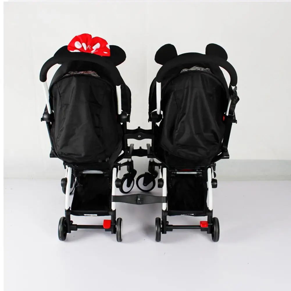 Детский соединитель коляски сдвоенная прогулочная коляска аксессуары для подключения для yoyo/Aiqi/Yoya/Kidd/VOVO совместимы с 98% коляски