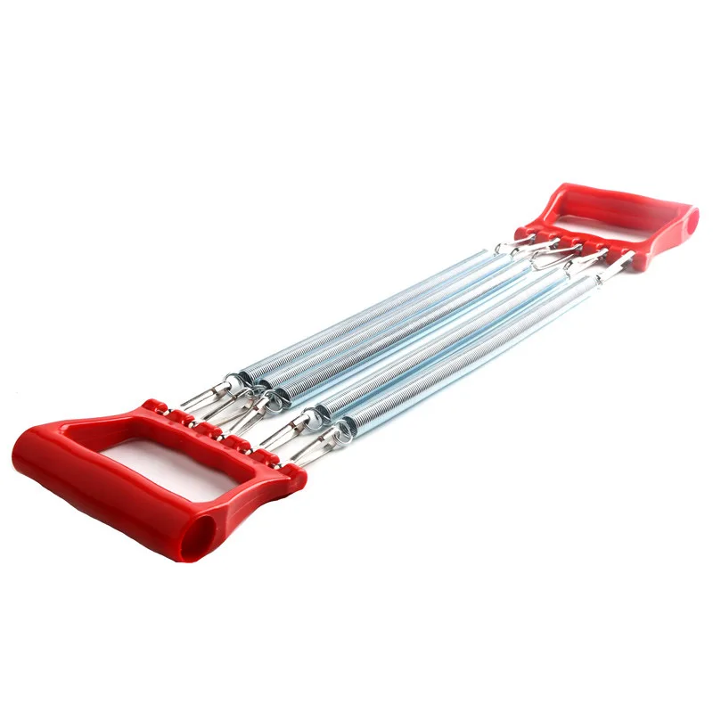 Chest Arm Expander Plastic Handle Hand Gripper Pull Bar Weight Exerciser with 5 Springs FG66 |