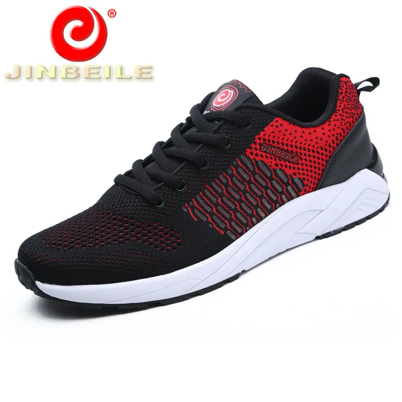 JINBEILE High Quality Breathable Men Running Shoes Durable Outsole