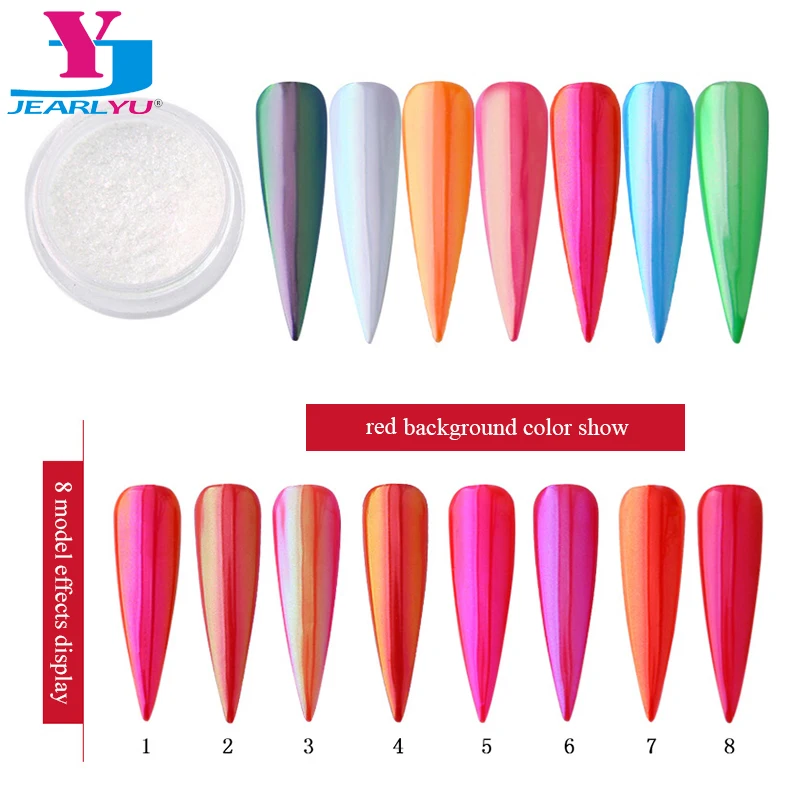 

1Box Shining Mirror Nail Glitter Powder Nail Dust Fine Sequins Set Shimmer Laser DIY Decorations Nail Pigment Accessories Tools
