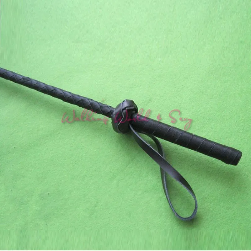 Black Delicate Leather Whip With Lash Strap Fetish Spanking Floggers Adult Game For Couple Roleplay Flog Toy Sex Whip Erotic Toy (4)