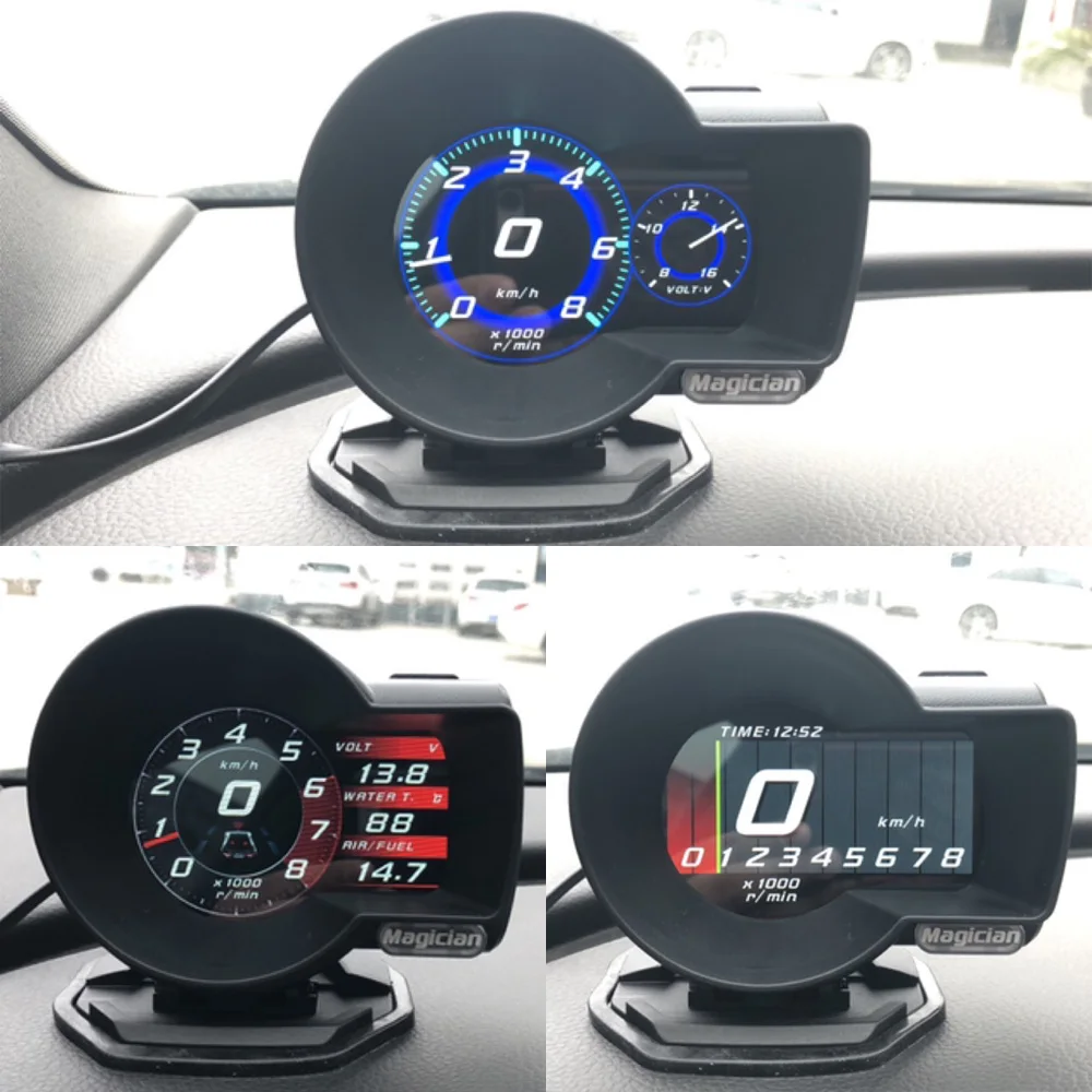 Автомобильный цифровой измеритель скорости и напряжения Magician obd Автоматический
