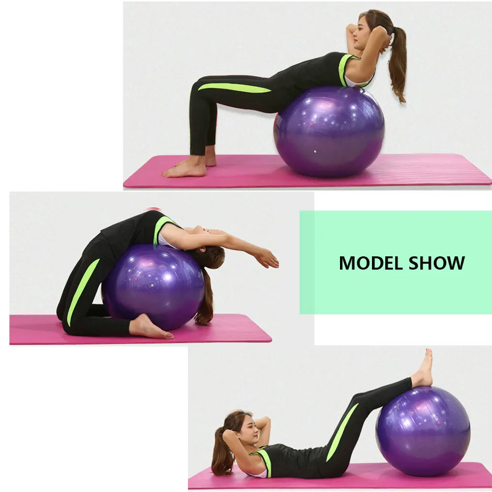 55/65/75cm Yoga Fitness Ball Sports Yoga Balls Bola Pilates Fitness Gym Balance Sport Exercise Pilates Workout Massage Ball A