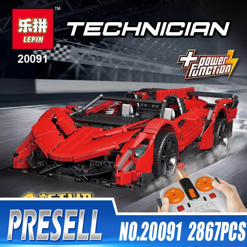 

Lepin 20091 Technic Toys The Legoingly MOC-10559 Veneno Roadster Set RC Off-Road Vehicle Building Blocks Bricks Kids Car Toys