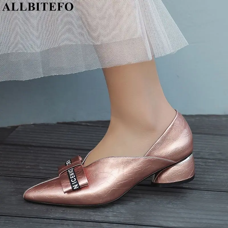 pointed thick heels