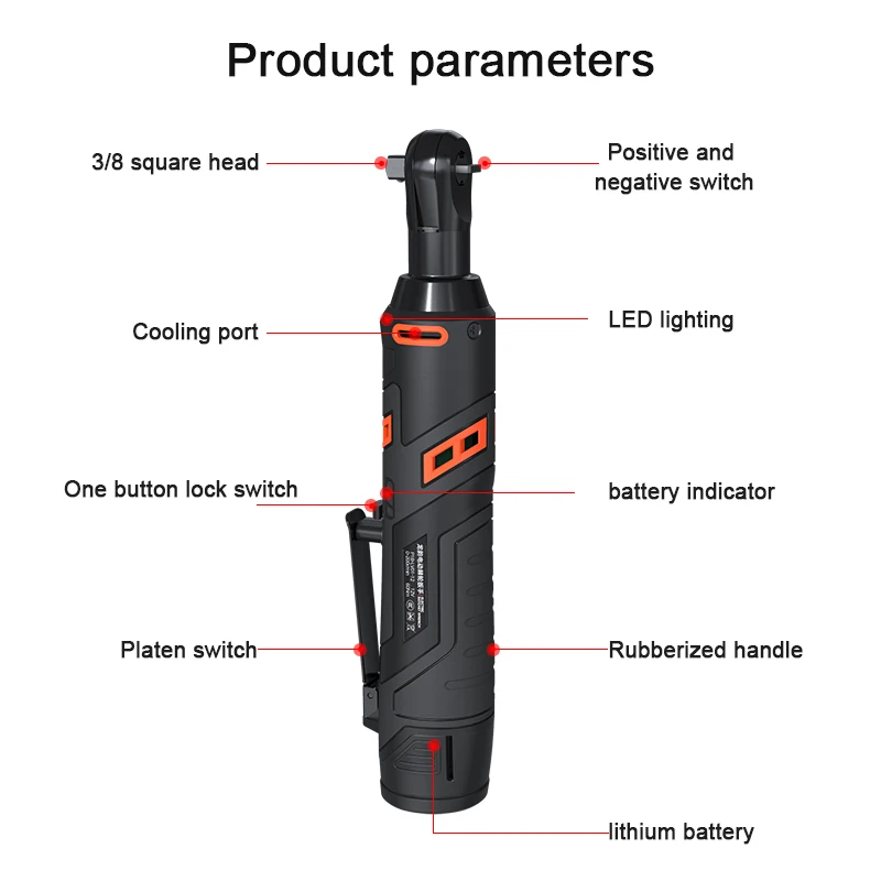 LOMVUM электрический ключ с трещоткой 12v 3/8 corldless набор гаечных ключей 60NM крутящий момент ключ с храповым механизмом для строительных лесов ремонт Перезаряжаемые