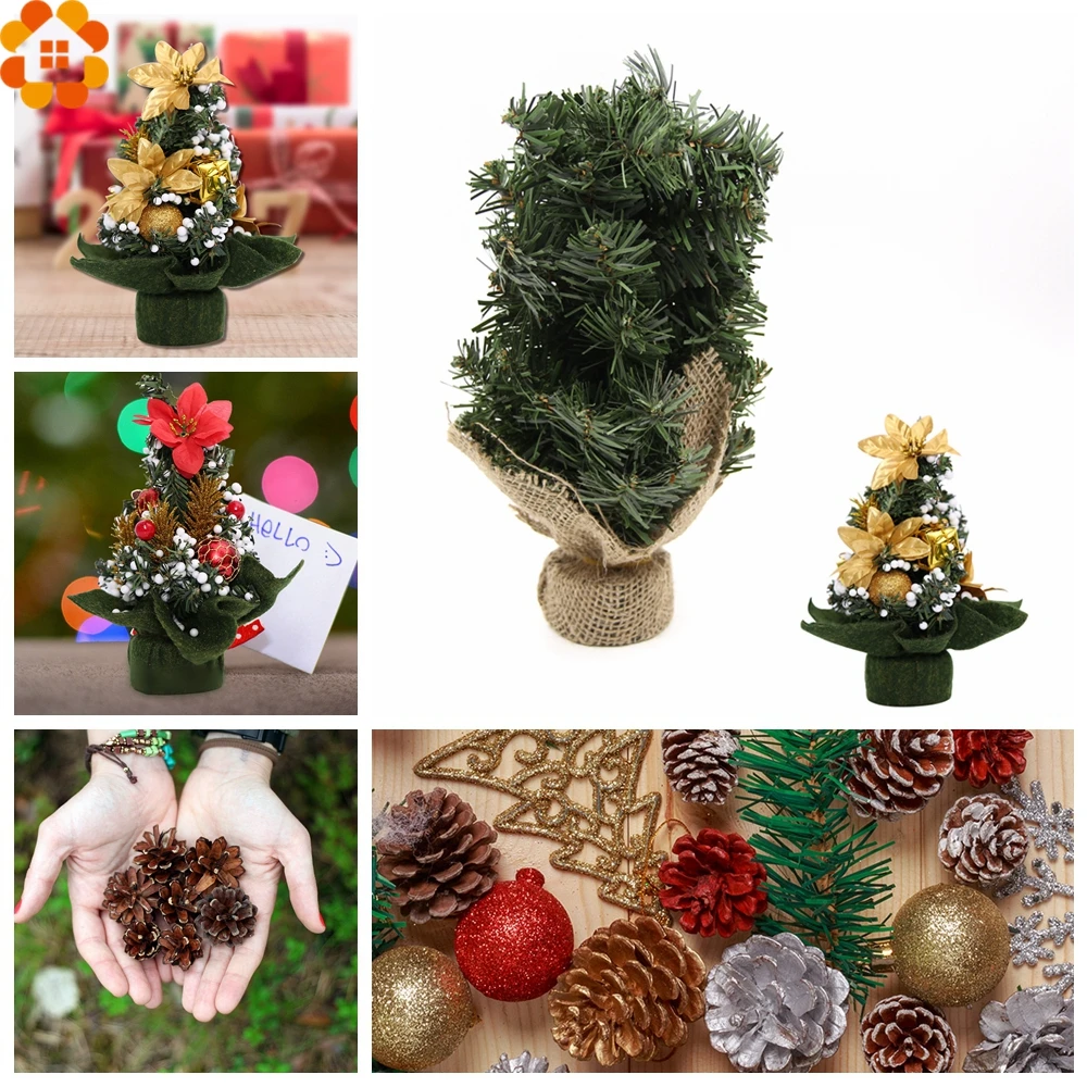 new 1pc mini christmas tree green artificial christmas trees diy mini decorative christmas trees