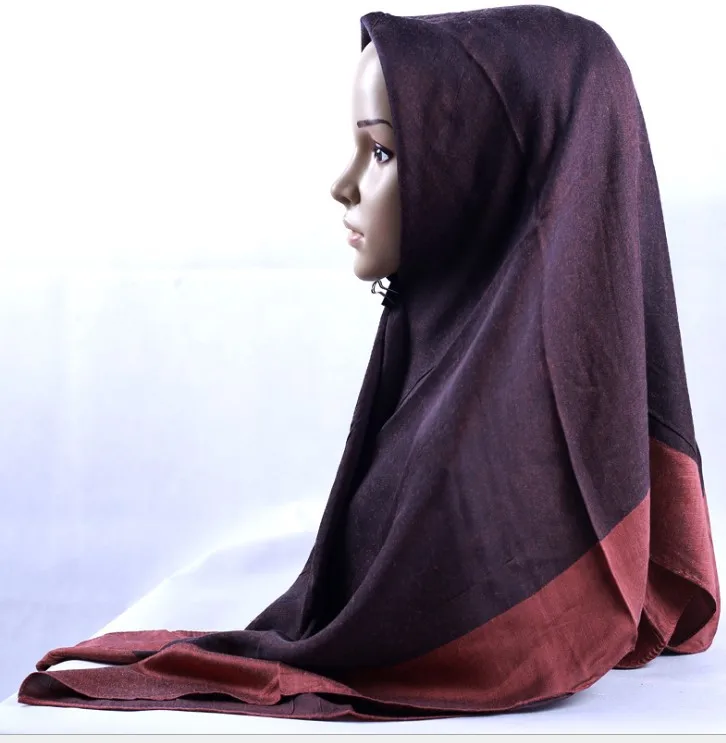 10 шт./лот Малайзийский квадратный мгновенный платок-хиджаб Исламский хлопок шарфы шаль мусульманский головной платок обертывание для женщин Пашмина 105x105 см