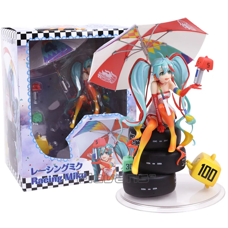 

Vocaloid Hatsune Miku Racing Miku 2016 ver. 1/8 Scale PVC Pre-Painted Figure Collectible Model Toy 22cm
