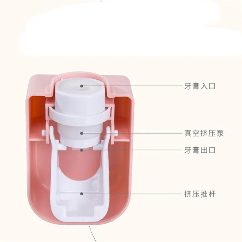 Plastic toothpaste Squeezer Wall-mounted Adhesive Automatic Toothpaste Dispenser Squeezer Bathroom Decoration 30MR144