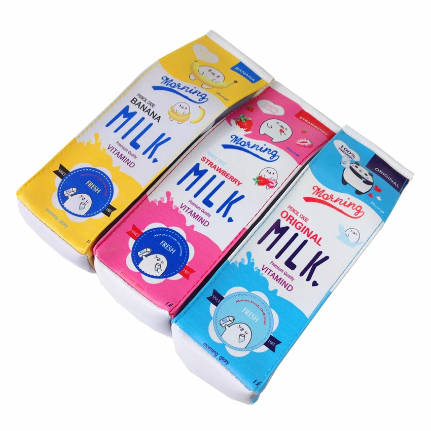 10 шт./партия Kawaii коробка для молока дизайн большой вместительности водонепроницаемый пенал из ПУ Novetly пенал косметичка хороший подарок для детей