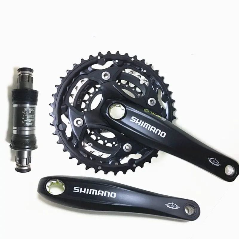 170mm Shimano SG-X M522 Octalink 10 Speed Triple Chainset 24 Black 32 42T