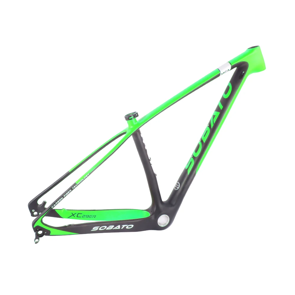 

UD matte Green painting T800 mtb carbon 29er frame, bicycle mountain bike frame 29" carbon frame