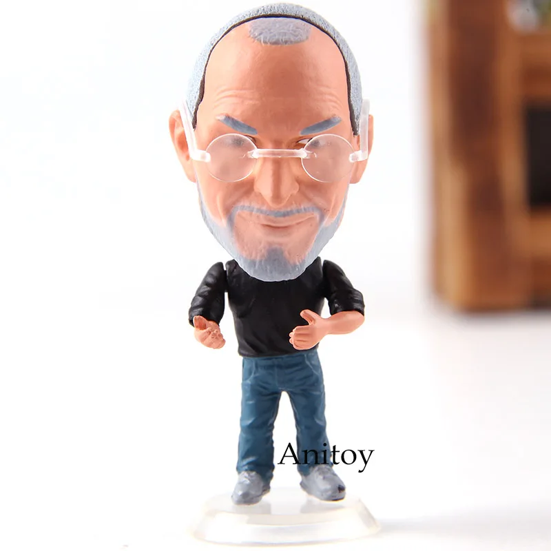 Стив Джобс фигурку большая голова куклы украшения Коллекция Модель игрушечные лошадки подарки