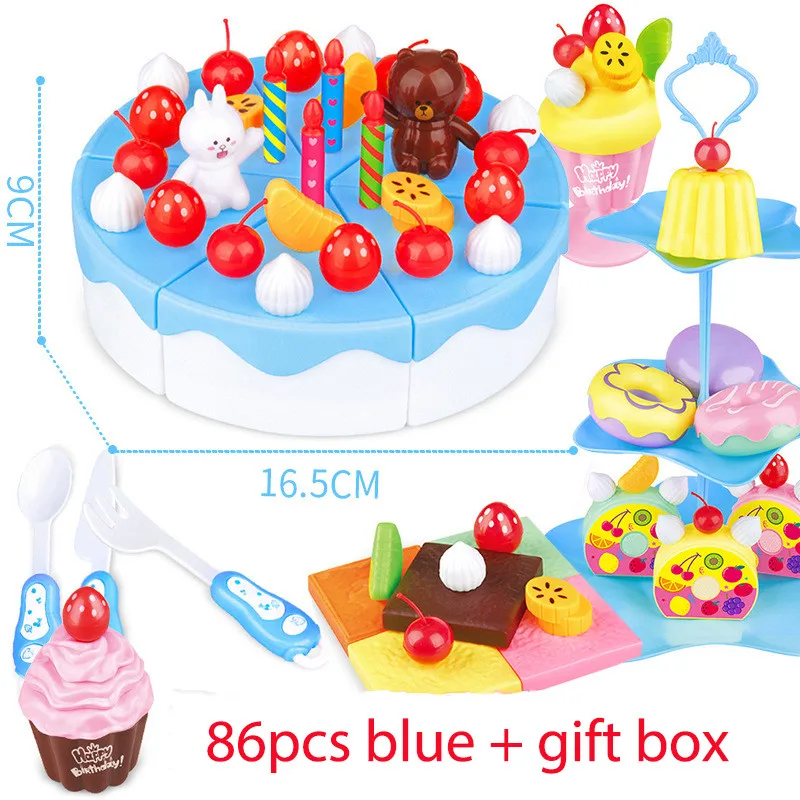 86pcs blue + gift box