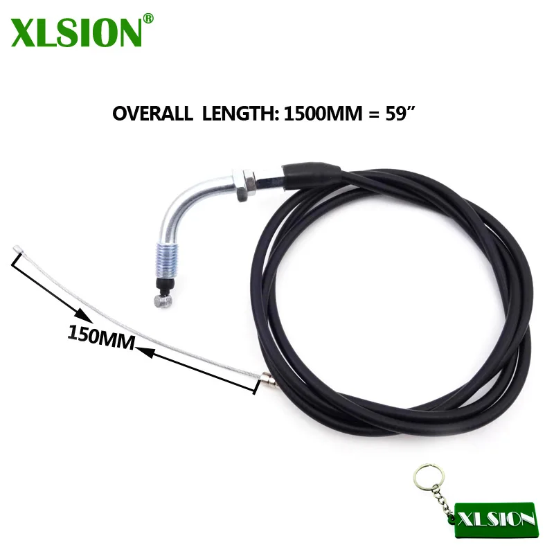 Xlsion 59" Racing Carburetor Gas Throttle Cable For 2 Stroke 49cc 50cc