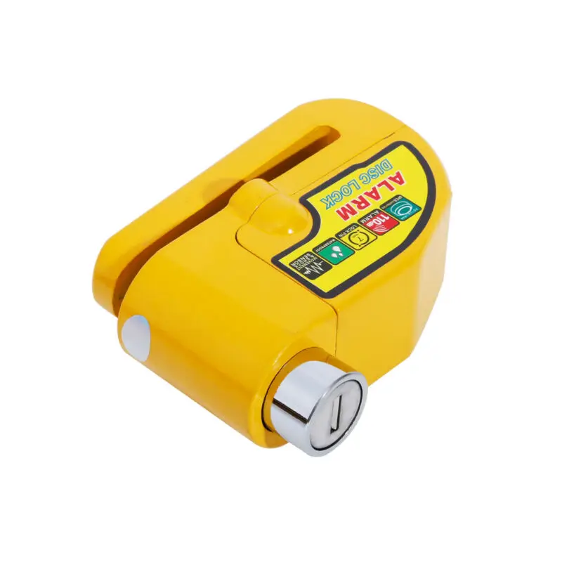 110DB Security Anti-theft Alarm Disc Brake Lock motorcycle bike Lock Red/Blue/yellow