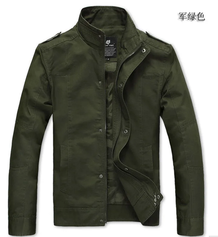 2013 Spring jacket men's military fatigues jacket 100% cotton casual stand collar jacket free shipping N519