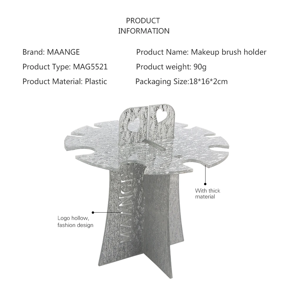MAANGE, 10 отверстий, акриловый корпус, кисти для макияжа, сушилка, косметическая полка для кистей, подставка для ручек, органайзер, держатель, инструменты для чистки красоты