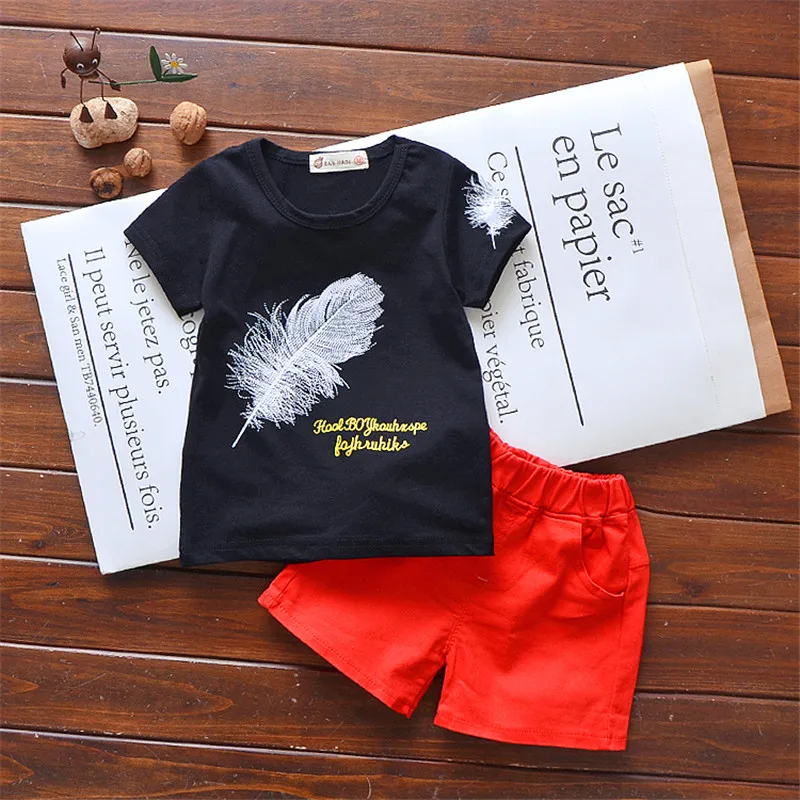 

Boys Set Fashion 2pcs Toddler Clothes For Boy Clothing Sets Summer Baby Infant Tracksuit Casual Cotton Kids Sport Suit 3 years