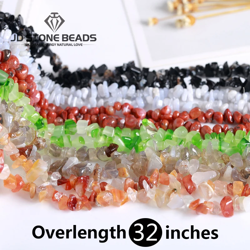 

8-11mm Natural Agate Stone Beads Freeform Chip Loose Gravel Beads For Jewelry Making Necklace Bracelet DIY Jewelry Findings