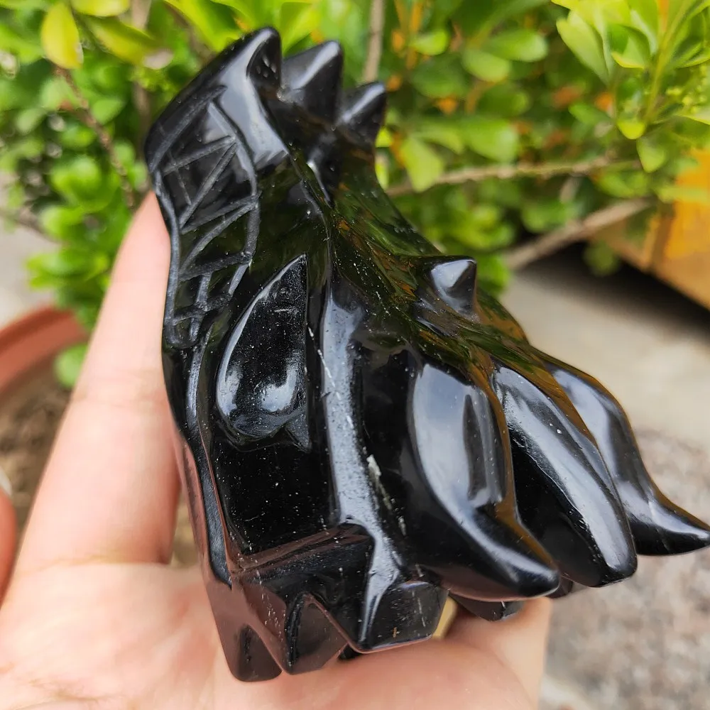 Aliexpress.com : Buy 465G Handwork black obsidian stone