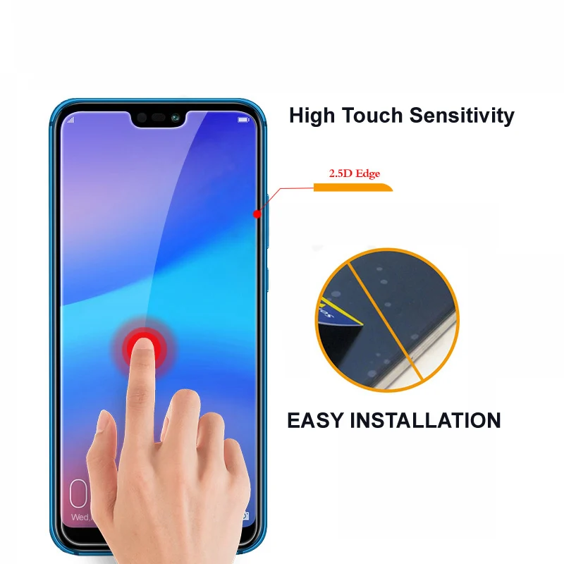 Защитное стекло для экрана 9H для Honor 7 8 9, пленка для huawei P20 Lite mate 20 Pro glass P Smart P9 Lite, закаленное стекло