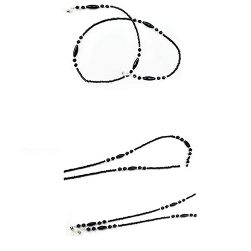 MLLSE, брендовые модные цепочки для очков, женские черные цепочки из бисера, цепочки для очков для чтения, женские цепочки для пресбиопии, для солнцезащитных очков
