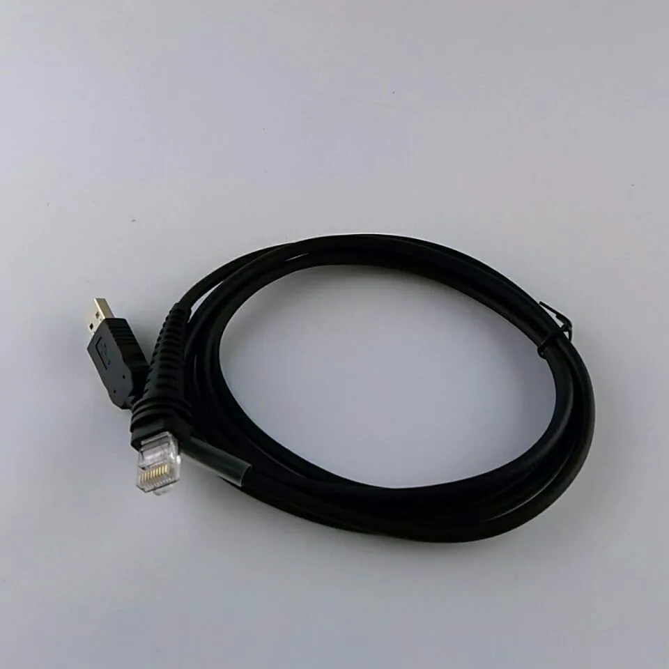

PS/2 to USB adapter cable,2mtr 3mtr BarCode Scanner Spiral Cable for Honeywell HHP 1900GSR-2-COL replace old PS2 Cable,with chip