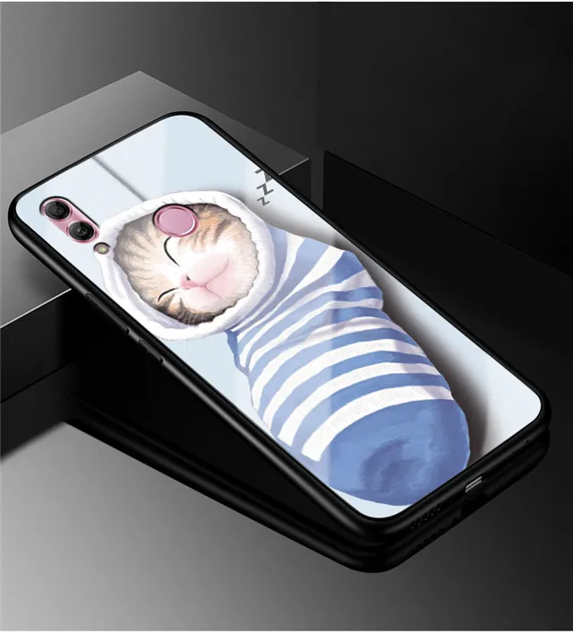 A 6,21 ''для huawei Nova Lite 3 Чехол POT-LX2 из закаленного стекла жесткий чехол для телефона для huawei Nova Lite 3 Чехол Nova Lite3 мягкая рамка - Цвет: 27