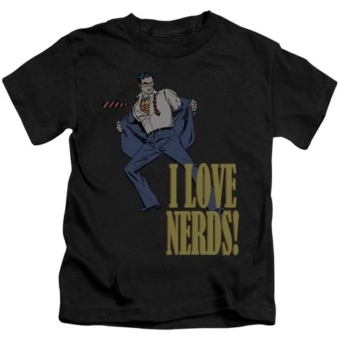 Trevco Dc-I Love Nerds - Short Sleeve Juvenile 18-1 Tee - Black Small 4 (1)