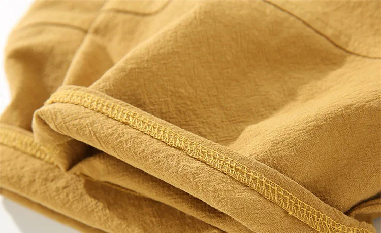 fashion 2018 cotton linen knee length boys pants kids loose trousers clothing children summer pants for teenage boys clothes (8)