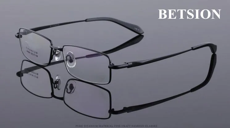 Оправа для очков BETSION из чистого титана черные очки мужчин и женщин Rx able|eyewear