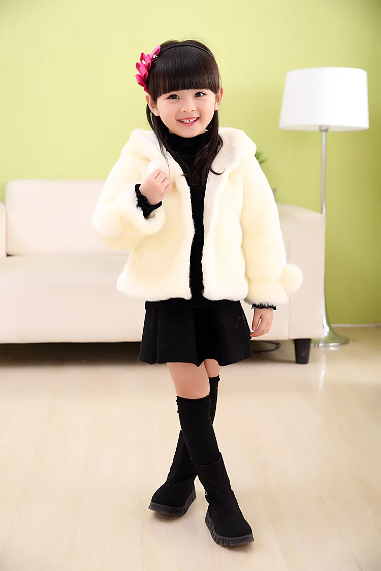 Осенне-зимняя одежда для детей, новое пальто с мехом для девочек, толстая детская хлопковая куртка для малышей