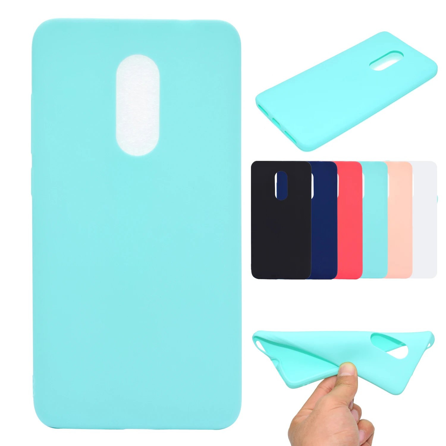 

Sunjolly Solid Case for Redmi Note 4 Soft TPU Silicon Pink Blue Phone Cover coque fundas for Xiaomi Hongmi Redmi Note 4 Cases